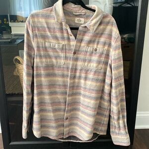 Marine Layer Wool Blend Overshirt in Mult Stripe